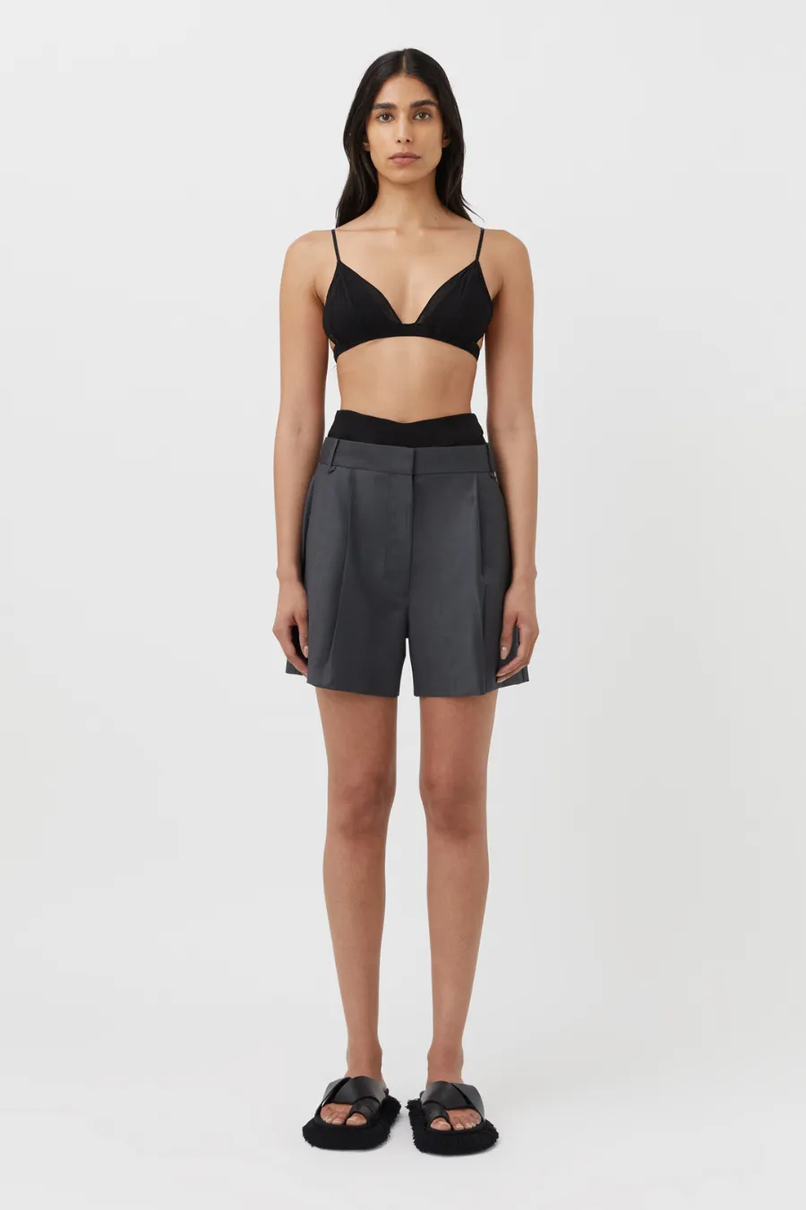 Atlanta Tailored Short Grey Marle
