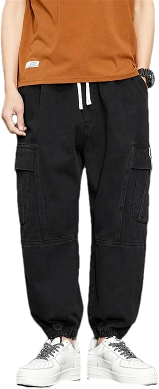 Casual Man Pants Spring Summer Thin Harem Cargo Pants Men Multiple Pockets Loose Pantalones Cargo Baggy Trousers