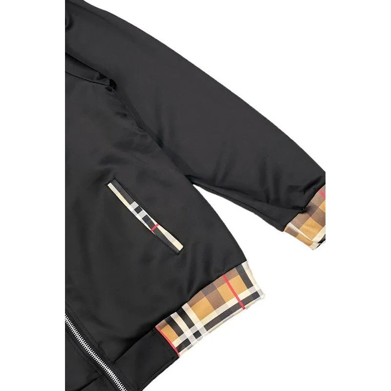 Checkered Plaid Full Zip Track Jacket