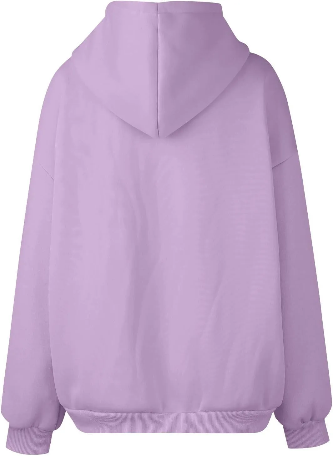 Gumipy Women Zip Up Hoodie Pullover Fleece Drawstring Oversized Sweatshirt Hoodies Long Sleeve Y2K Hoodie with Pockets