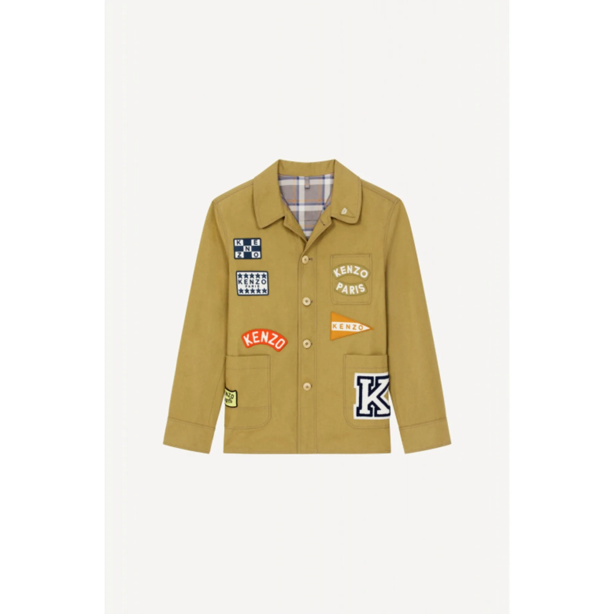 Men Kenzo Sailor Workwear Jacket - Tabac