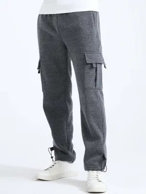 Men's Fleece Cargo Pants with Multiple Pockets