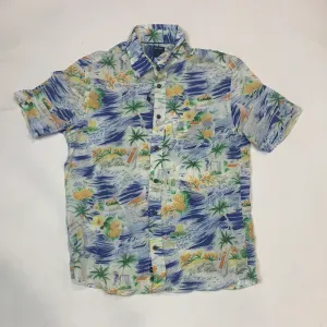 Short Sleeve Island Print Shirt