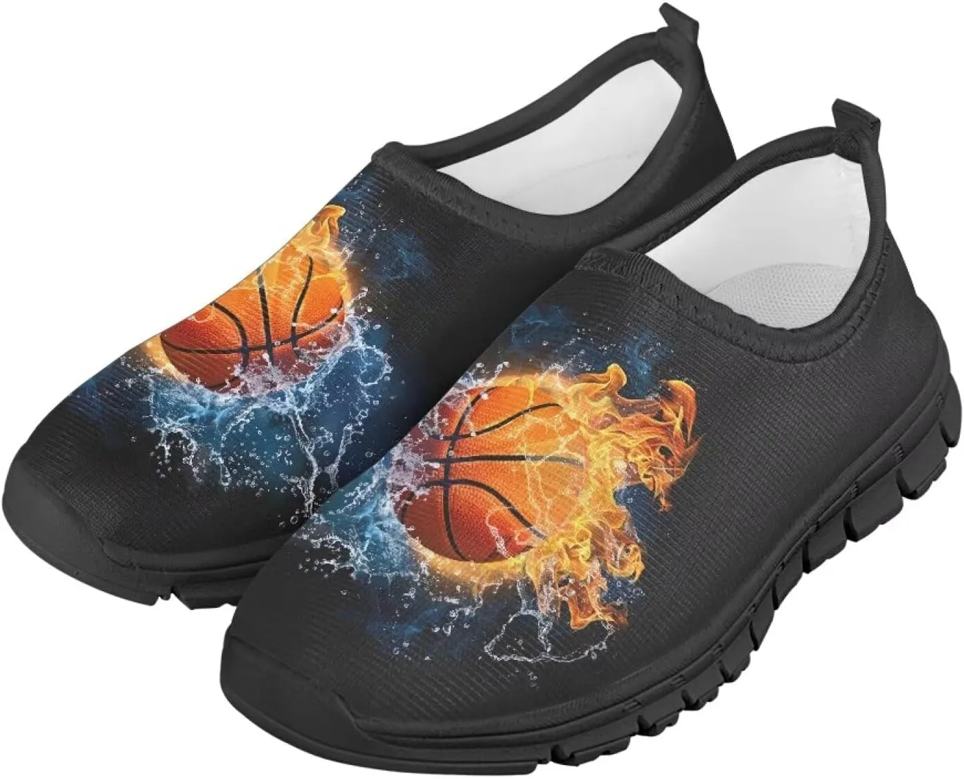 Slip On Sneakers Boys Sport Themed Kids Athletic Tennis Shoes
