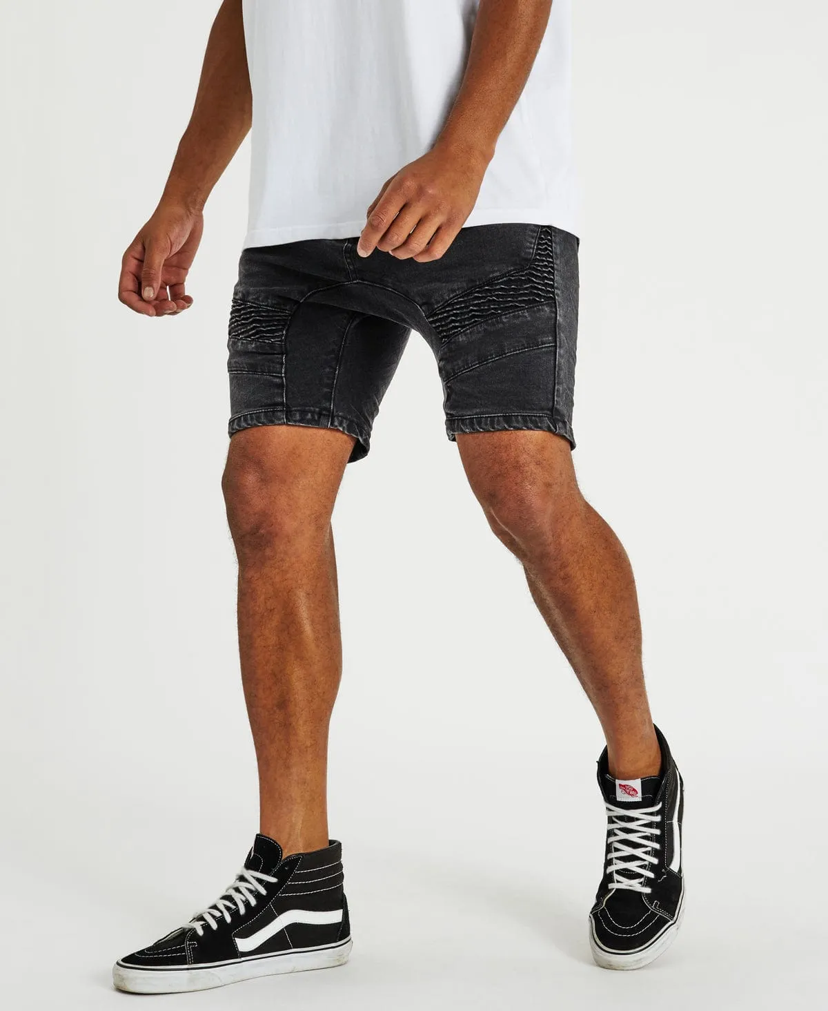 Spectra Denim Shorts Obsidian Black