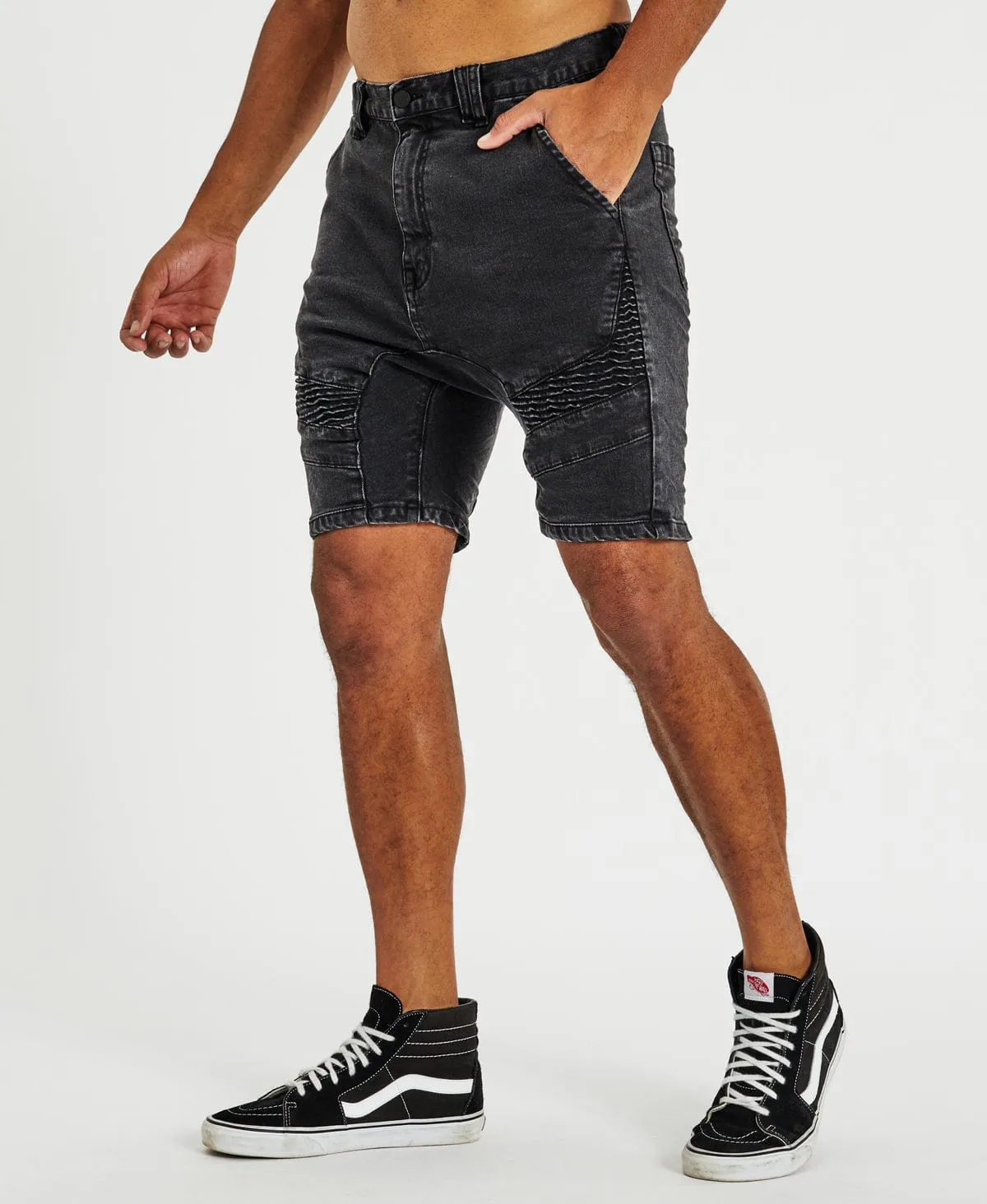 Spectra Denim Shorts Obsidian Black
