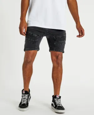 Spectra Denim Shorts Obsidian Black