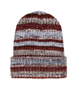 The Cabin Beanie. -- Boulder Marled Stripe