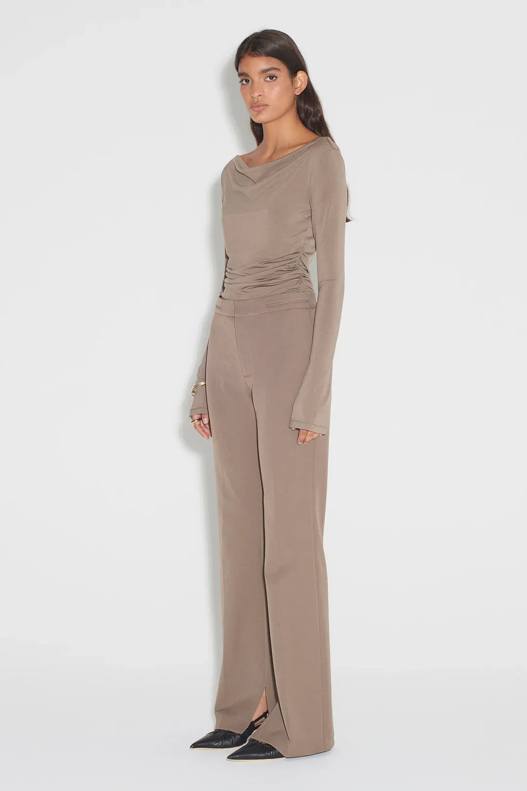 Uma Tailored Suit Pant // Olivine
