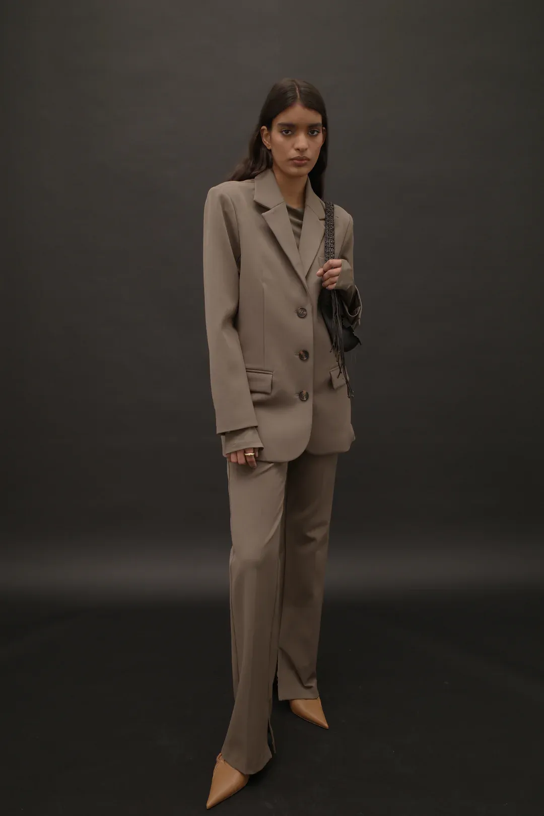 Uma Tailored Suit Pant // Olivine