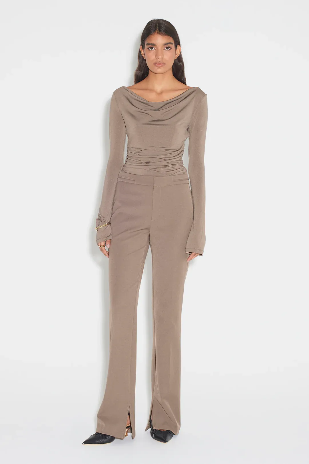 Uma Tailored Suit Pant // Olivine