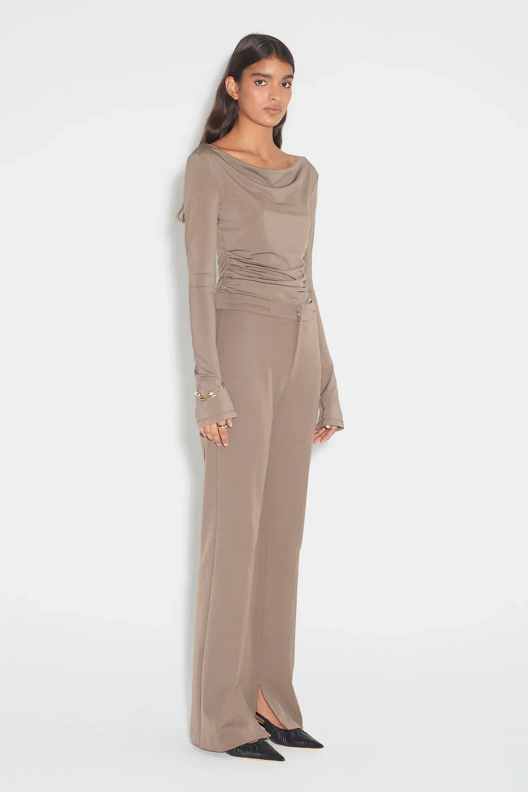 Uma Tailored Suit Pant // Olivine