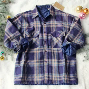 Vintage Plaid Flannel Coat #9