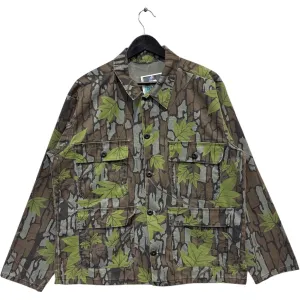 Vintage Rebark Leaf Camo Real Tree Camouflage Flannel