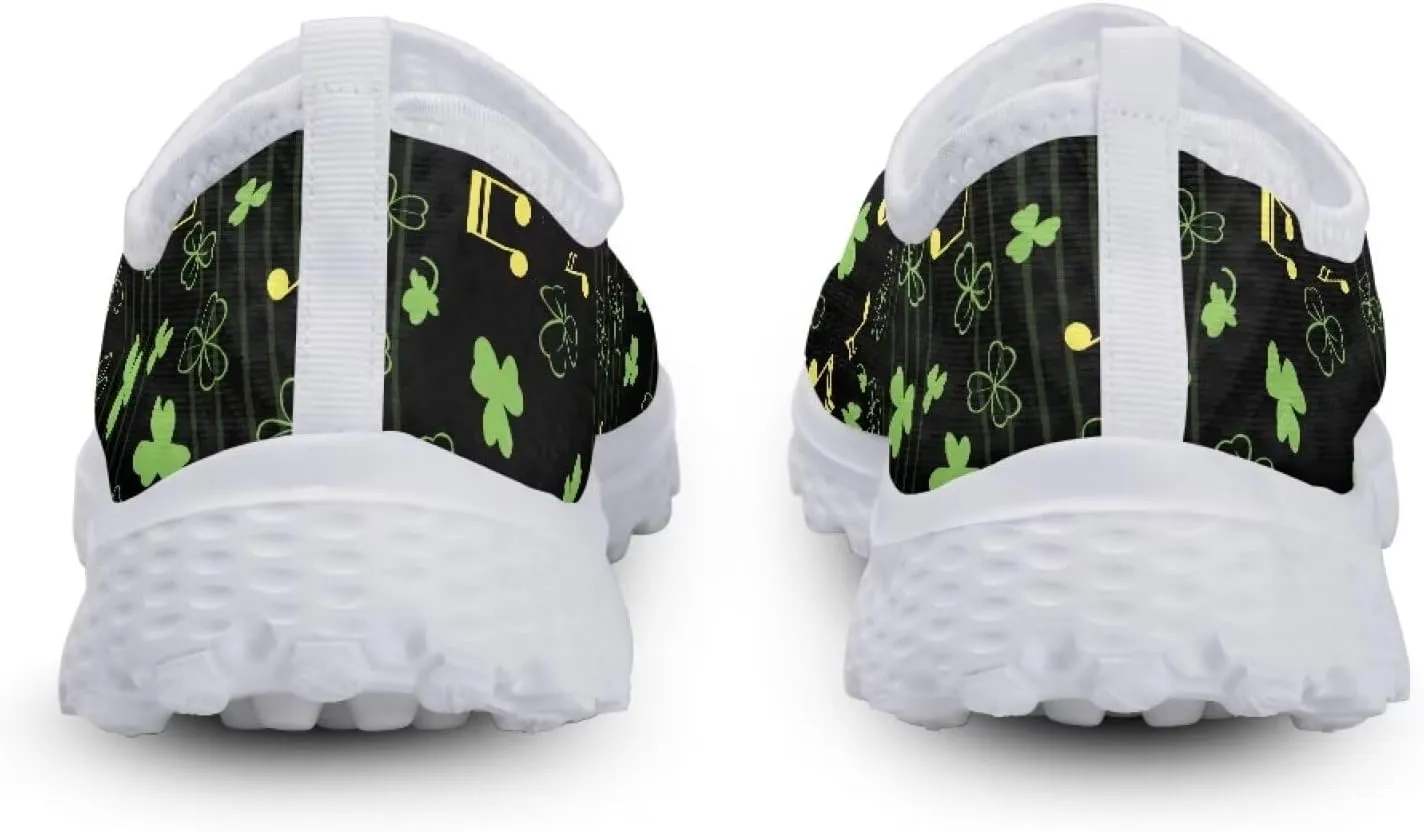 Womens Slip On Sneakers Patricks Day Shoes Athletic Tennis Shoe US 5.5-11.5
